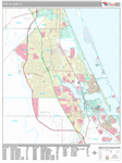 Port St. Lucie Wall Map Premium Style
